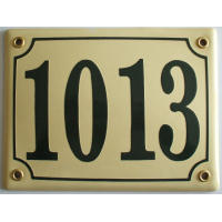 Huisnummer bord 'extra 3' 17x13 cm